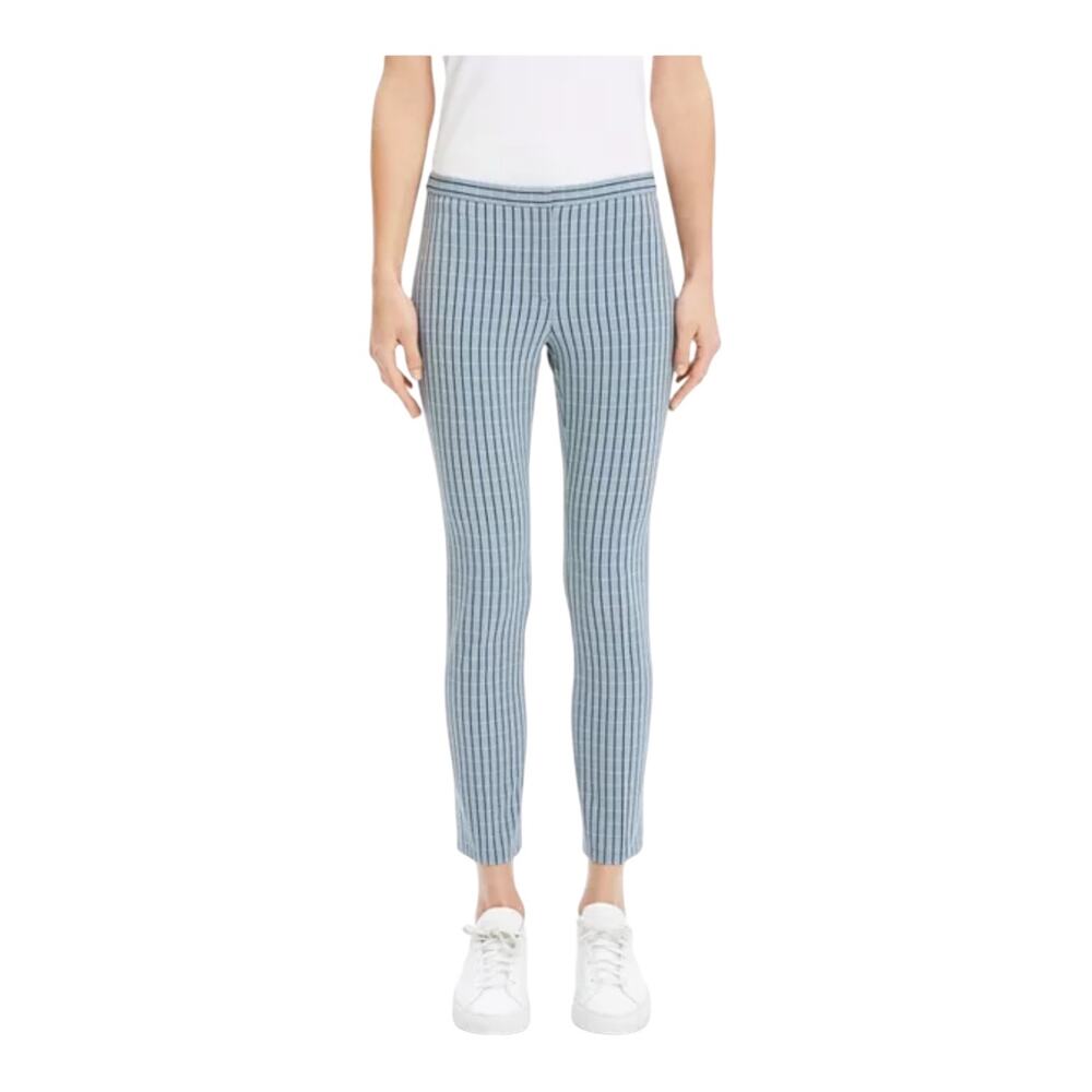 Theory Classic Check Skinny Pants blue size 4